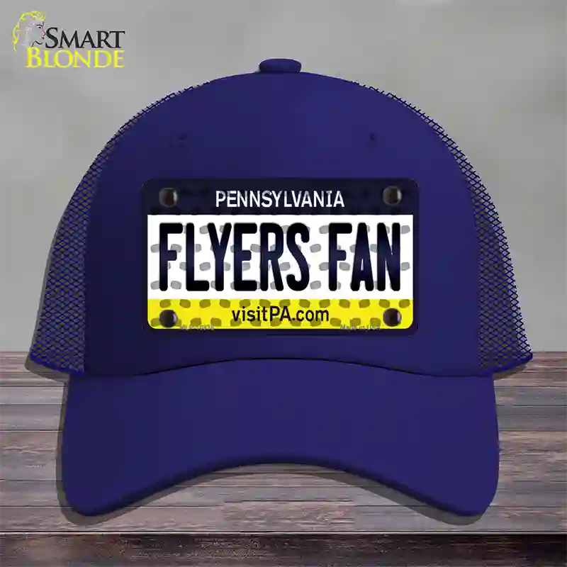 Flyers Fan Pennsylvania Novelty License Plate Hat Mesh / Royal Blue