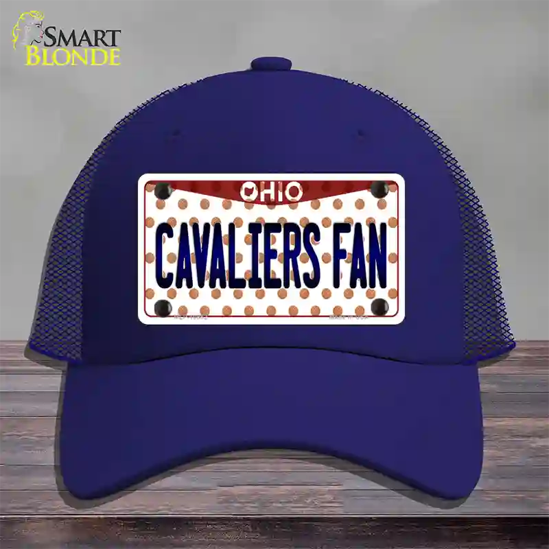 Cavaliers Fan Ohio Novelty License Plate Hat Mesh / Royal Blue