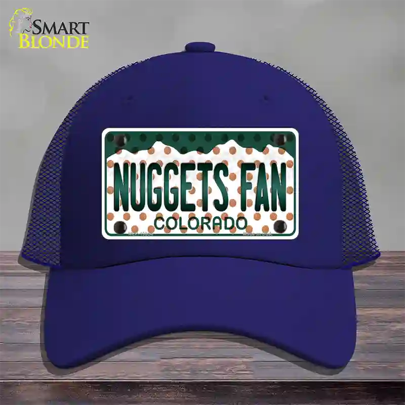 Nuggets Fan Colorado Novelty License Plate Hat Mesh / Royal Blue