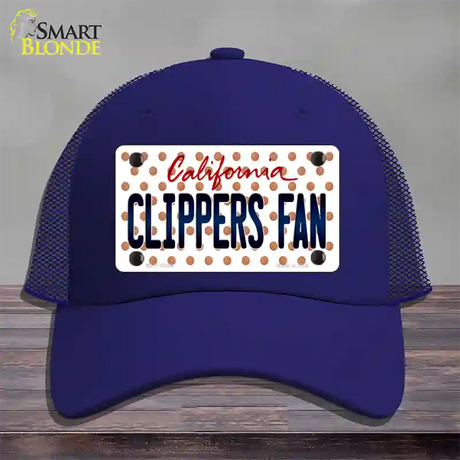 Clippers Fan California Novelty License Plate Hat Mesh / Royal Blue