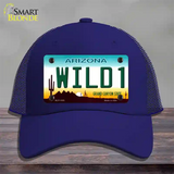 Wild 1 Arizona Novelty License Plate Hat Mesh / Royal Blue