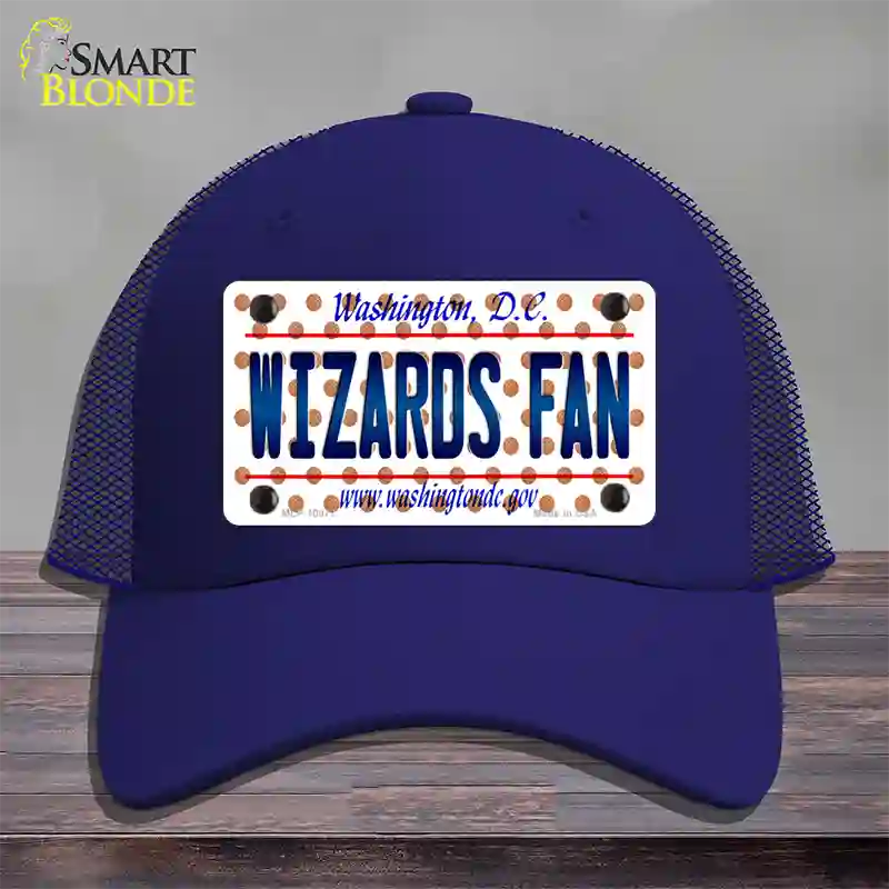 Wizards Fan Washington DC Novelty License Plate Hat Mesh / Royal Blue