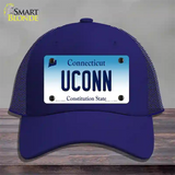 UConn Connecticut Novelty License Plate Hat Mesh / Royal Blue