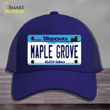 Maple Grove Minnesota State Novelty License Plate Hat Mesh / Royal Blue