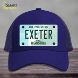 Exeter New Hampshire State Novelty License Plate Hat Mesh / Royal Blue