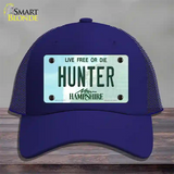 Hunter New Hampshire State Novelty License Plate Hat Mesh / Royal Blue