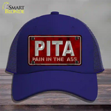 Pain In The Ass Novelty License Plate Hat Mesh / Royal Blue