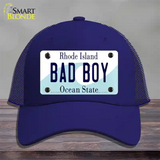 Bad Boy Rhode Island State Novelty License Plate Hat Mesh / Royal Blue