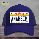 Anaheim California Novelty License Plate Hat Mesh / Royal Blue