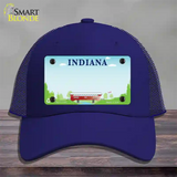 Indiana Recycle State Blank Novelty License Plate Hat Mesh / Royal Blue