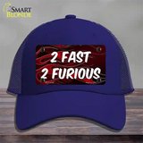 2 Fast 2 Furious Novelty License Plate Hat Mesh / Royal Blue