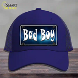 Bad Boy Novelty License Plate Hat Mesh / Royal Blue