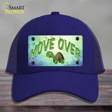 Move Over Novelty License Plate Hat Mesh / Royal Blue