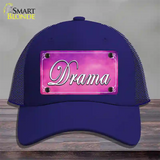 Drama Novelty License Plate Hat Mesh / Royal Blue