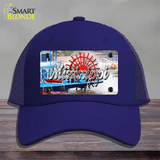 Mississippi Boat State Novelty License Plate Hat Mesh / Royal Blue