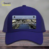 South Carolina City Bridge State Novelty License Plate Hat Mesh / Royal Blue