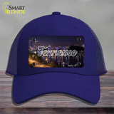 Tennessee Bridge Lights State Novelty License Plate Hat Mesh / Royal Blue