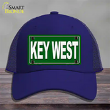 Key West Novelty License Plate Hat Mesh / Royal Blue