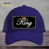 King Novelty License Plate Hat Mesh / Royal Blue