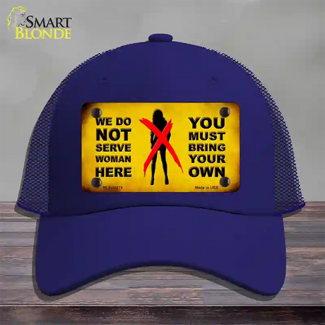 Bring Your Own Novelty License Plate Hat Mesh / Royal Blue