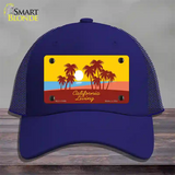 California Living Novelty License Plate Hat Mesh / Royal Blue