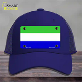 Galapagos Island Flag Novelty License Plate Hat Mesh / Royal Blue