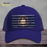 Utah Corrugated Flag Novelty License Plate Hat Mesh / Royal Blue