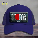 Arizona Home State Outline Novelty License Plate Hat Mesh / Royal Blue