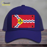 St. Louis State Flag Missouri Novelty License Plate Hat Mesh / Royal Blue