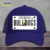 Georgia Bulldogs Novelty License Plate Hat Mesh / Royal Blue