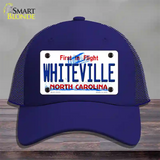 Whiteville North Carolina State Novelty License Plate Hat Mesh / Royal Blue