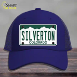 Silverton Colorado Novelty License Plate Hat Mesh / Royal Blue