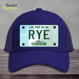 Rye New Hampshire Novelty License Plate Hat Mesh / Royal Blue