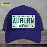 Auburn New Hampshire Novelty License Plate Hat Mesh / Royal Blue