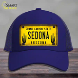 Arizona Sedona Novelty License Plate Hat Mesh / Royal Blue