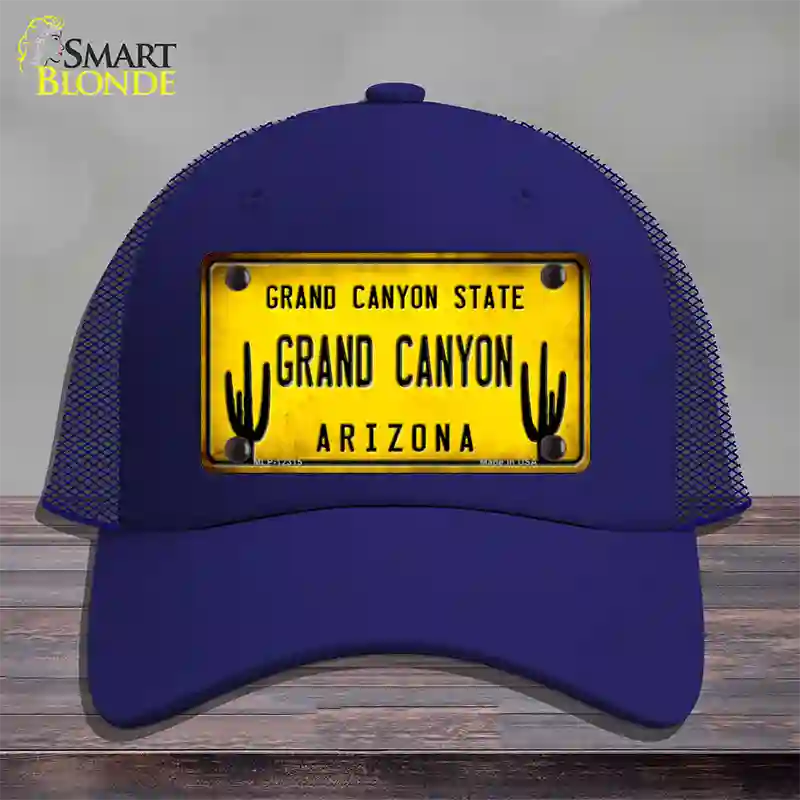 Arizona Grand Canyon Novelty License Plate Hat Mesh / Royal Blue