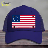 Betsy Ross American Flag Novelty License Plate Hat Mesh / Royal Blue