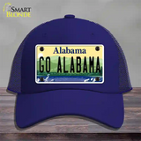 Go Alabama Novelty License Plate Hat Mesh / Royal Blue