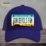 Sun Devils Fan Novelty License Plate Hat Mesh / Royal Blue