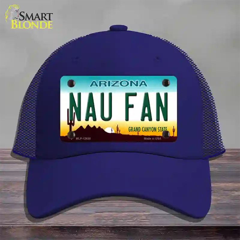 Northern Arizona Univ Fan Novelty License Plate Hat Mesh / Royal Blue