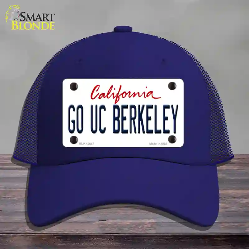 Go UC Berkeley Novelty License Plate Hat Mesh / Royal Blue