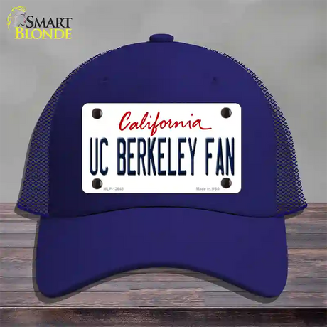 UC Berkeley Fan Novelty License Plate Hat Mesh / Royal Blue