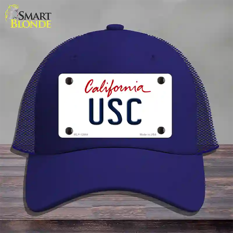 USC Novelty License Plate Hat Mesh / Royal Blue