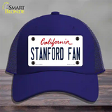 Stanford Fan Novelty License Plate Hat Mesh / Royal Blue