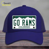 Go Rams Novelty License Plate Hat Mesh / Royal Blue