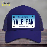 Yale Fan Novelty License Plate Hat Mesh / Royal Blue