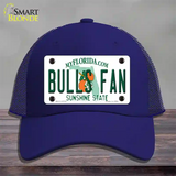 Bulls Fan Novelty License Plate Hat Mesh / Royal Blue