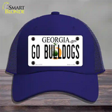 Go Bulldogs Georgia Novelty License Plate Hat Mesh / Royal Blue