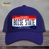 Boise State Novelty License Plate Hat Mesh / Royal Blue