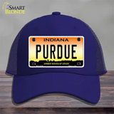 Purdue Novelty License Plate Hat Tag Mesh / Royal Blue